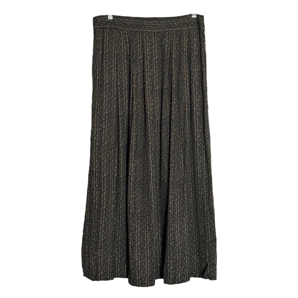 Vintage Rena Rowan Saville Boho Abstract Midi Skirt Size 14 Lightweight